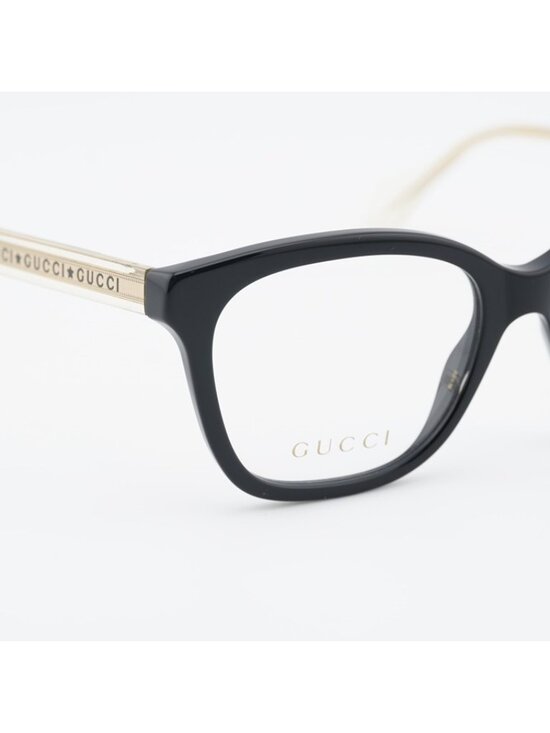 Gucci GG0566O 001 Eyeglasses Black 52mm Square Frame main image 8